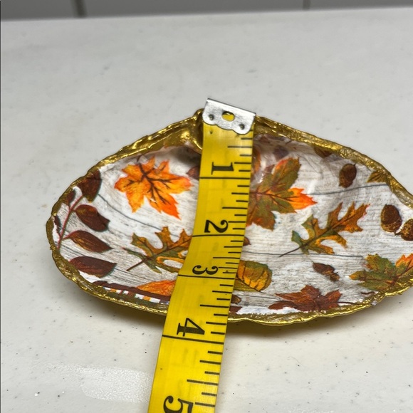Decorative Autumn Leaf Trinket Dish Shell - Picture 8 of 8